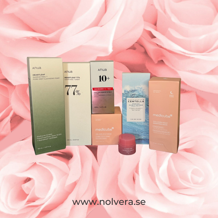 Nolvéras hudvårdsrutin